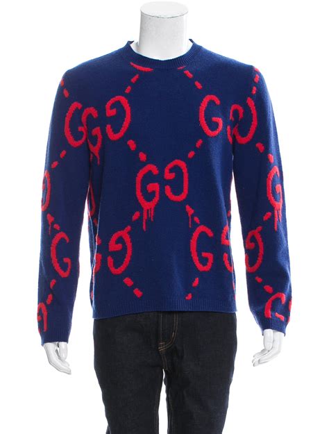 gucci ghost diamond sweater men|Gucci hoodie for men.